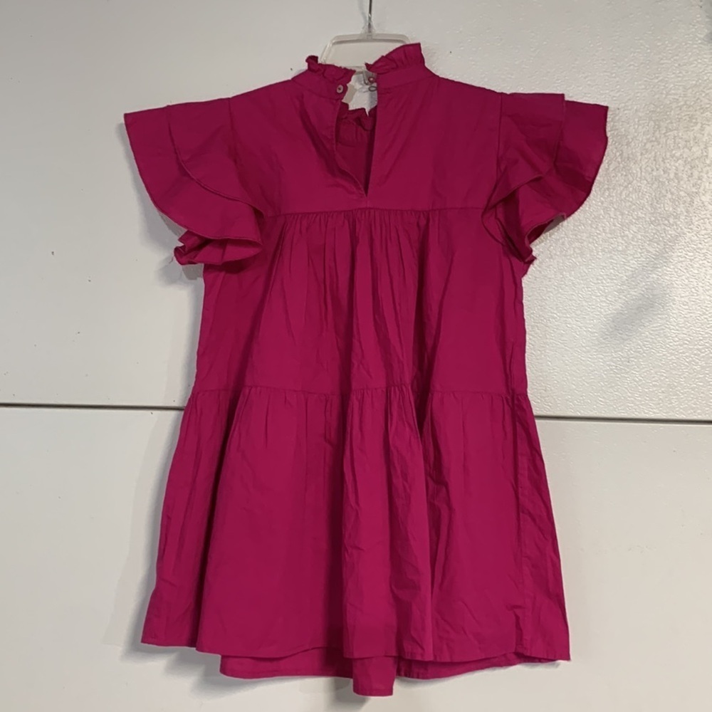 MAEVE ANTHROPOLOGIE OPHELIA BABYDOLL TUNIC BLOUSE PINK XS - Picture 5 of 6